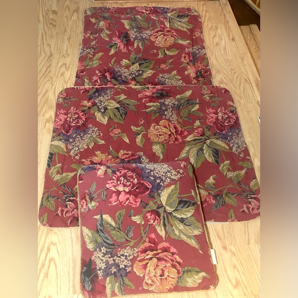 Croscill set of pillow cases and one decorative cushion